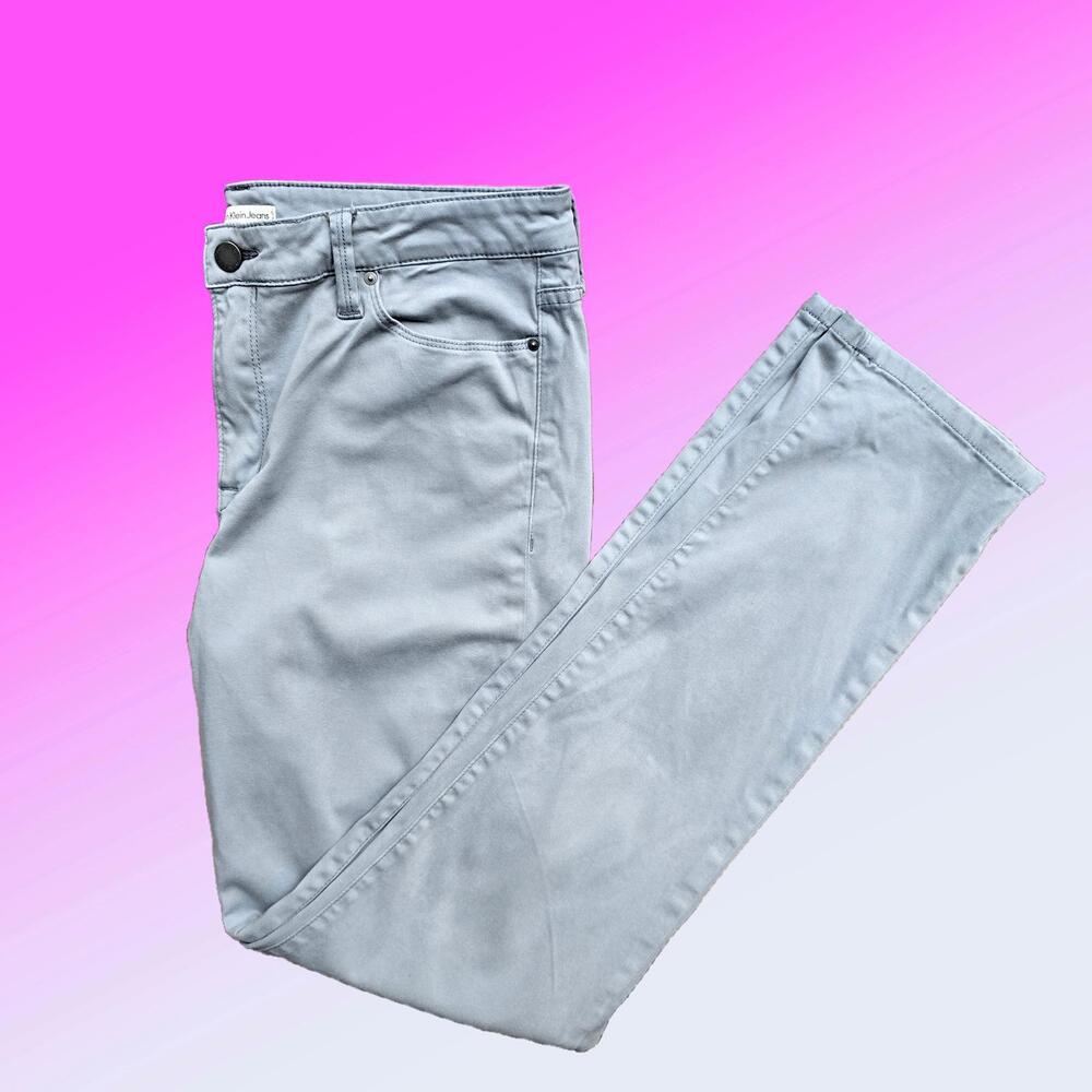 Calvin Klein Jeans Slim Fit Light Gray Pants
